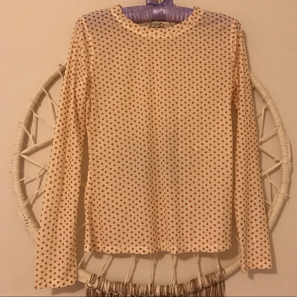 🌙FREE PEOPLE Daisy long sleeve top🌙